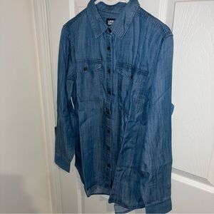 Lands' End Light Blue Tencel Shirt